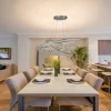 3 Band Pendant Light with Crystal