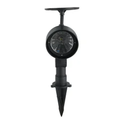 3 Pack Solar Spikey Black Outdoor Light