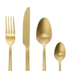 16 Piece Gold Cutlery Set