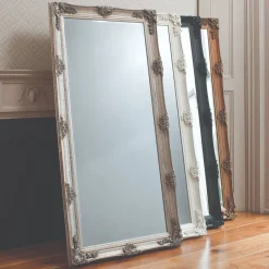 Abbey 65x31cm Leaner Silver Mirror