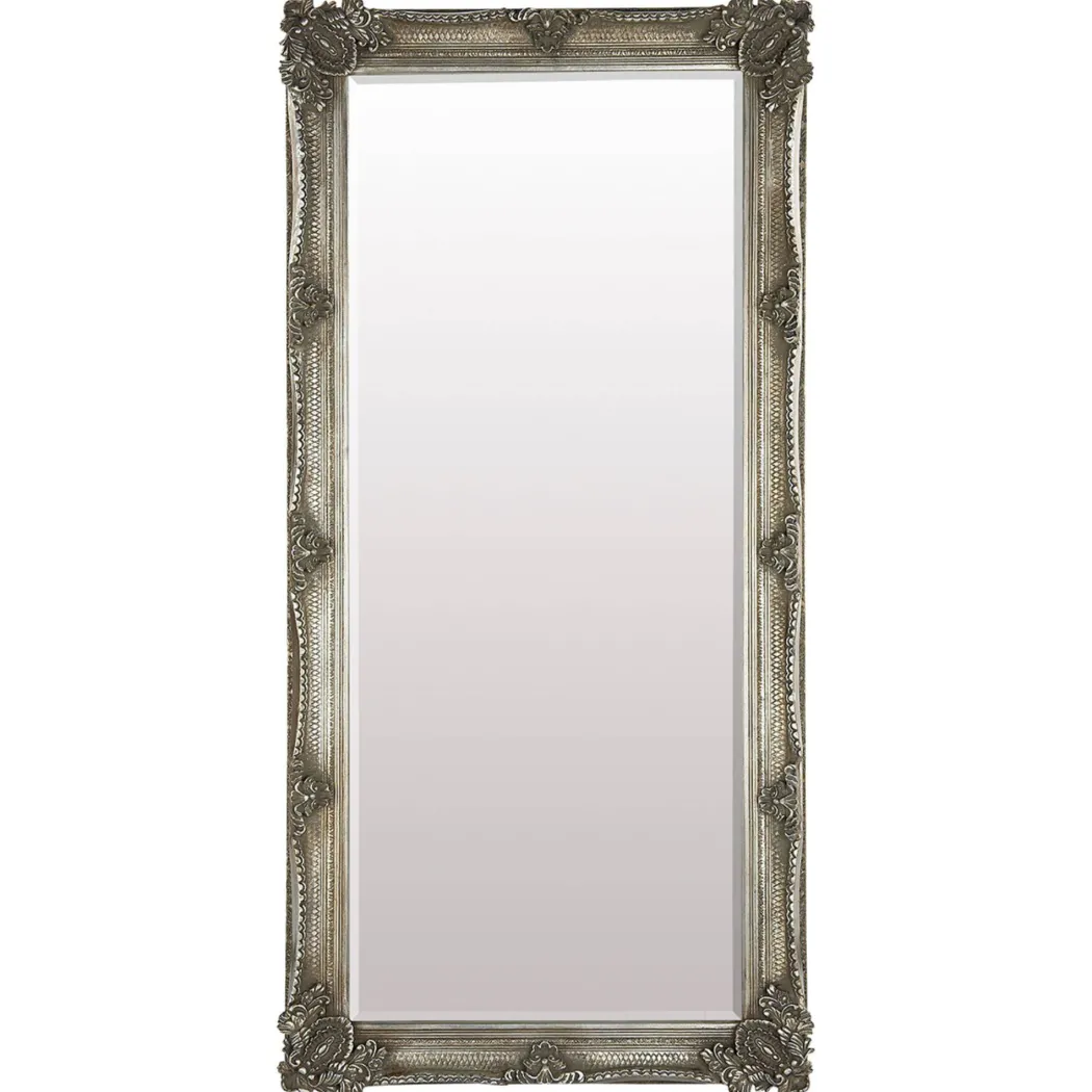 Abbey 65x31cm Leaner Silver Mirror