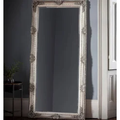 Abbey 65x31cm Leaner Silver Mirror