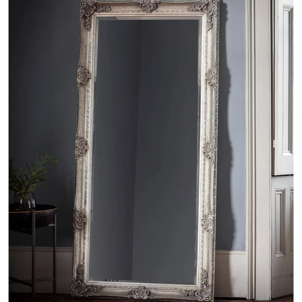 Abbey 65x31cm Leaner Silver Mirror