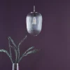 Abrielle Polished Nickel & Glass Pendant Ceiling Light