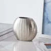Abucay Silver Oval Vase
