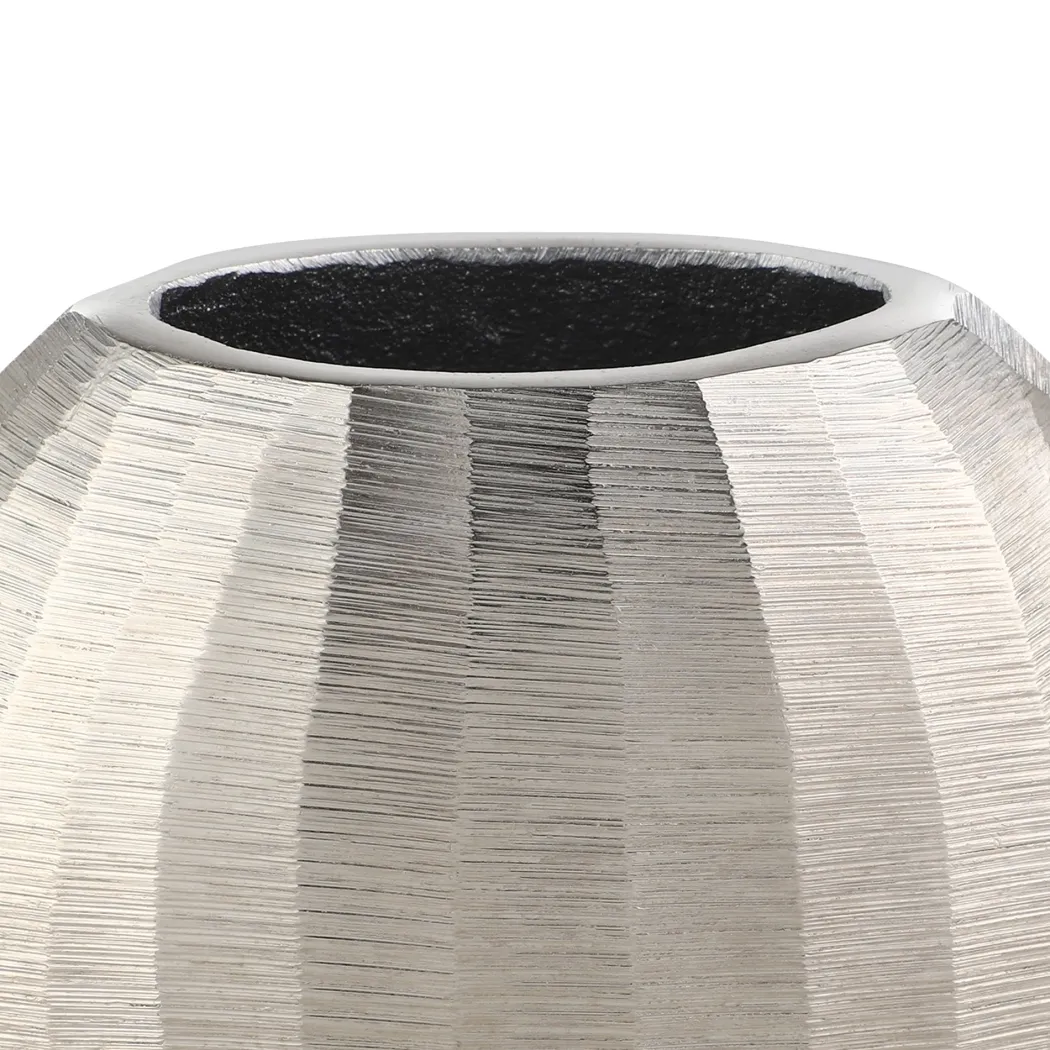 Abucay Silver Oval Vase