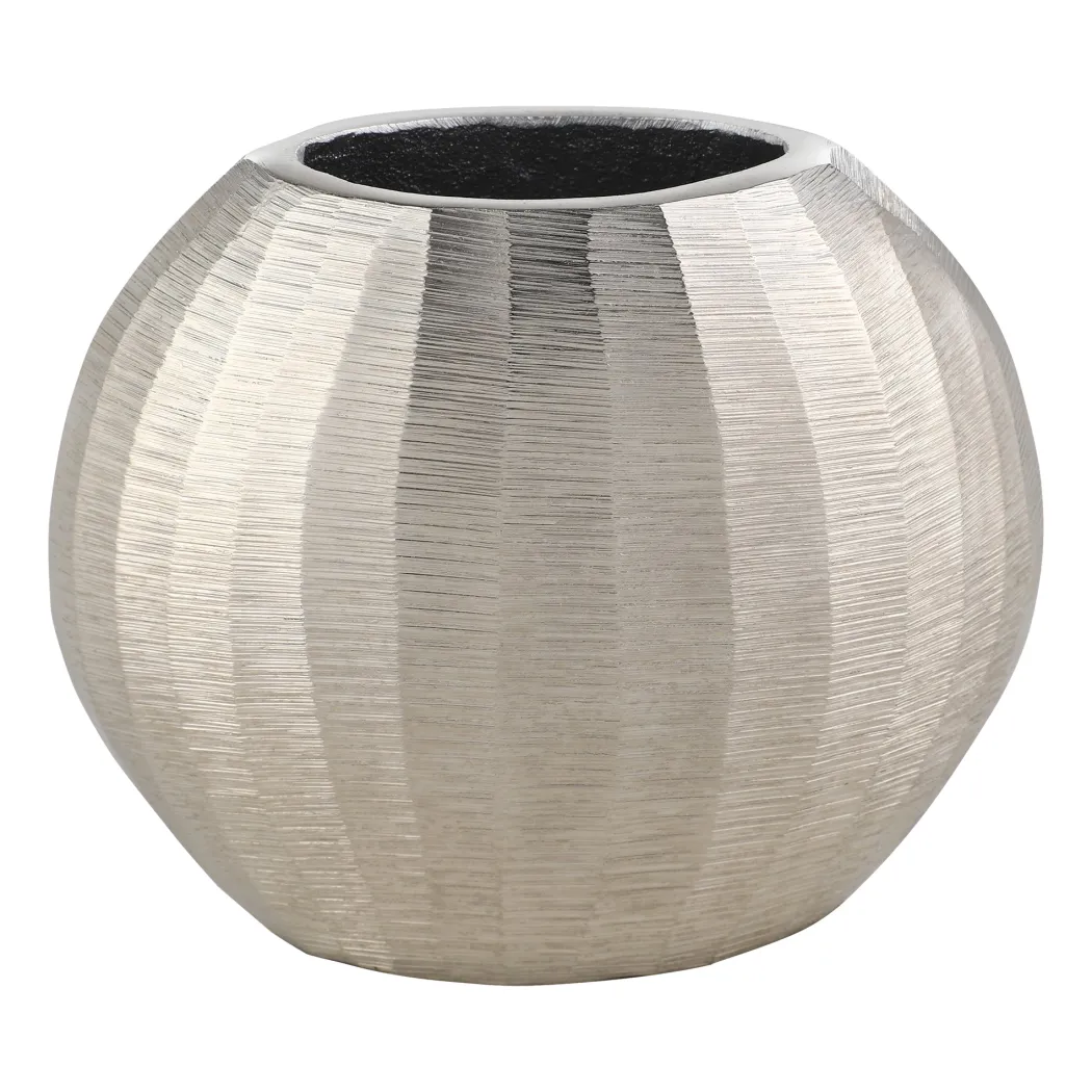 Abucay Silver Oval Vase