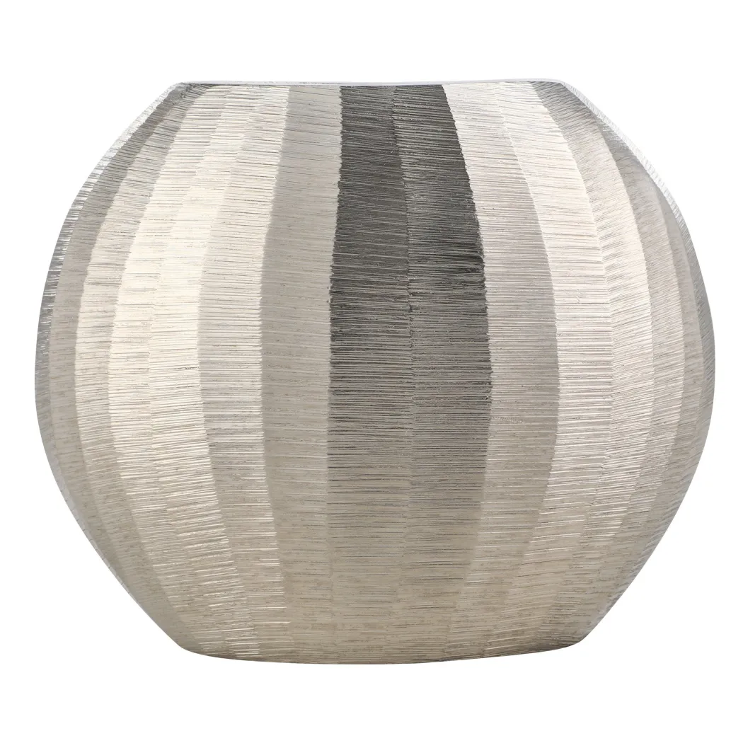 Abucay Silver Oval Vase