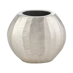 Abucay Small Silver Oval Vase