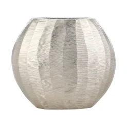 Abucay Small Silver Oval Vase
