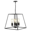 Academy Matt Black Lantern Ceiling Light