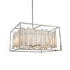 Acadia Polished Chrome and Crystal 6 Light Pendant Ceiling Light