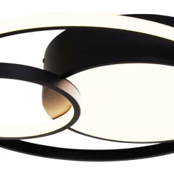 Adara Matt Black LED Flush Ceiling Light