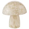 Addie Mushroom White Glass Table Lamp