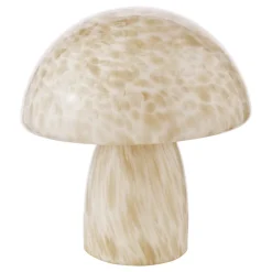Addie Mushroom White Glass Table Lamp