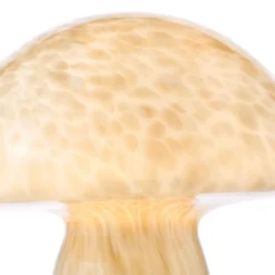 Addie Mushroom White Glass Table Lamp