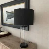 Adelia Black & Glass Table Lamp