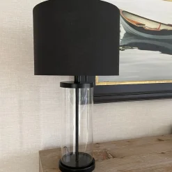 Adelia Black & Glass Table Lamp