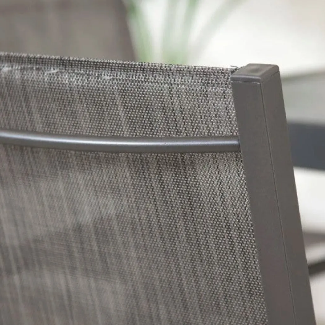 Adrano 4 Seat Polywood Alu Square Collection Stacking
