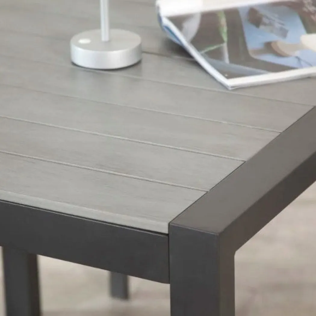 Adrano 4 Seat Polywood Alu Square Collection Stacking