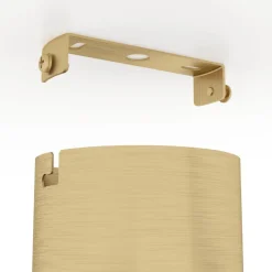 Aieta Black & Gold LED Flush Ceiling Light