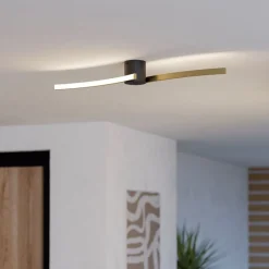Aieta Gold LED Flush Ceiling Light