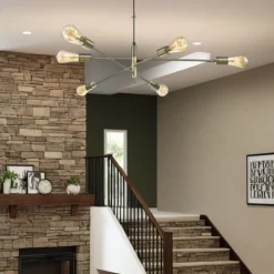 Alana Antique Brass Ceiling Pendant