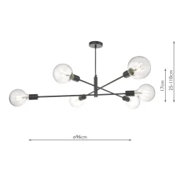Alana Black Ceiling Pendant