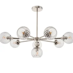 Allegra 8 Light Silver Pendant Ceiling Light