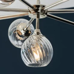 Allegra 8 Light Silver Pendant Ceiling Light