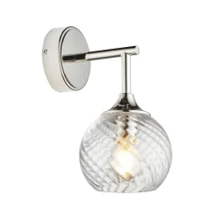 Allegra 1-Light Silver Wall Light