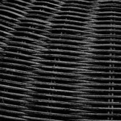 Allona Black Rattan Round Table Lamp