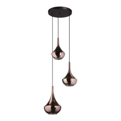 Almoster 3 Light Copper Multidrop Ceiling Pendant