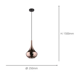 Almoster Copper Pendant Ceiling Light