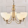 Alton 5 Light Antique Brass Pendant Ceiling Light