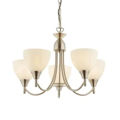 Alton 5 Light Pendant Ceiling Light Satin Chrome