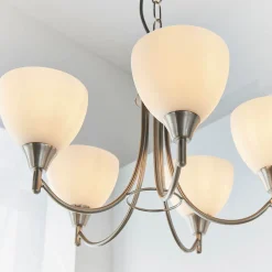 Alton 5 Light Pendant Ceiling Light Satin Chrome