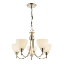 Alton 5 Light Pendant Ceiling Light Satin Chrome