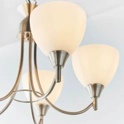 Alton 5 Light Pendant Ceiling Light Satin Chrome