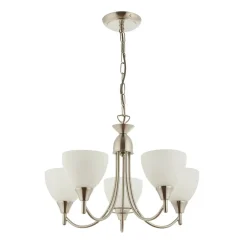 Alton 5 Light Pendant Ceiling Light Satin Chrome