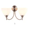 Alton 2 Light Satin Chrome Wall Light