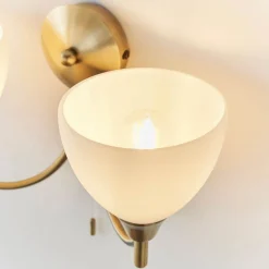 Alton 2-light Antique Brass Wall Light