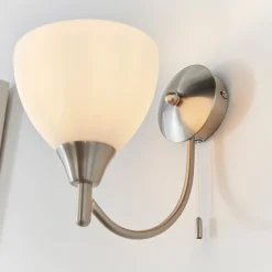 Alton Satin Chrome Wall Light