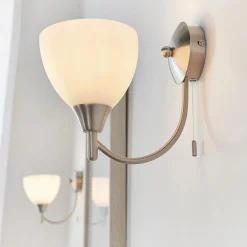 Alton Satin Chrome Wall Light