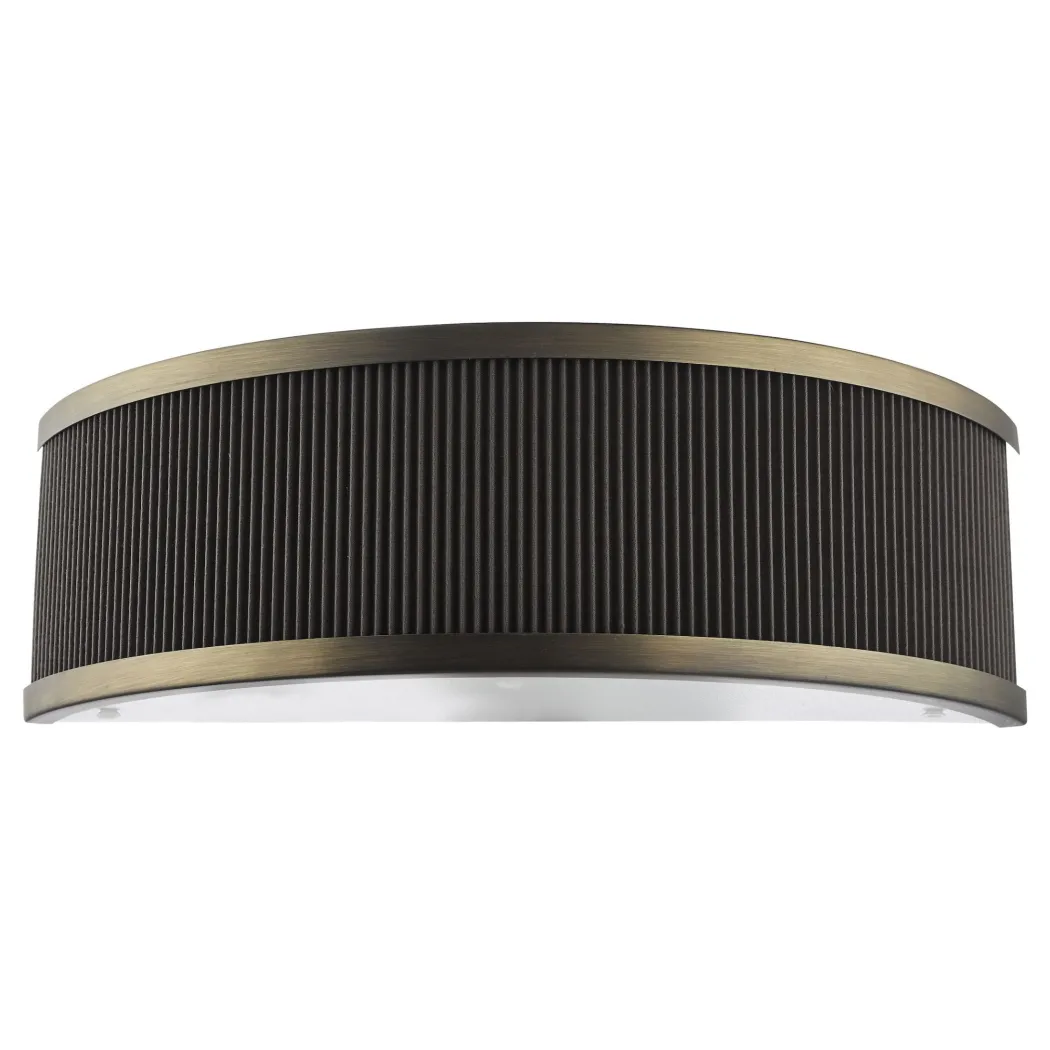Alvaro Antique Bronze & Brown Wall Light