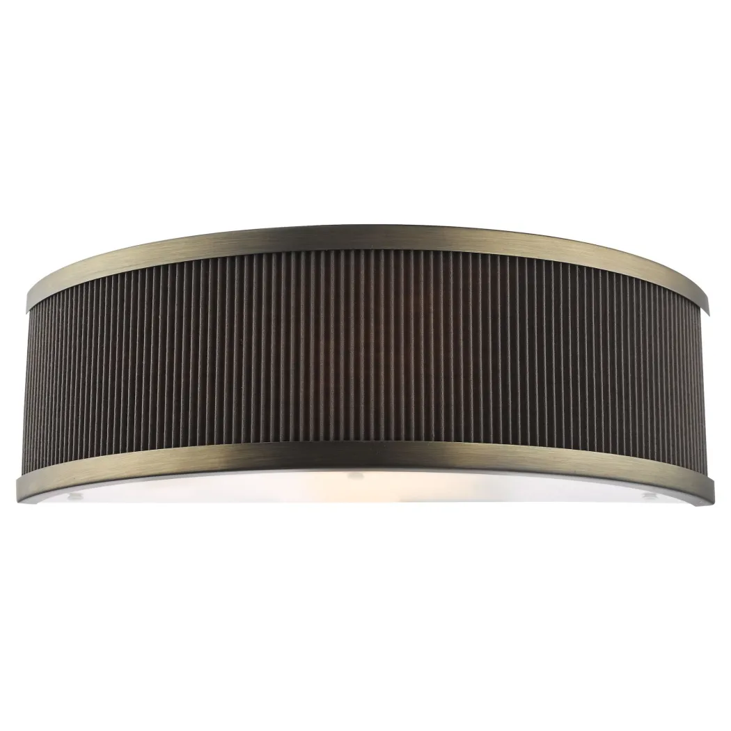 Alvaro Antique Bronze & Brown Wall Light