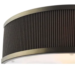 Alvaro Antique Bronze & Brown Wall Light