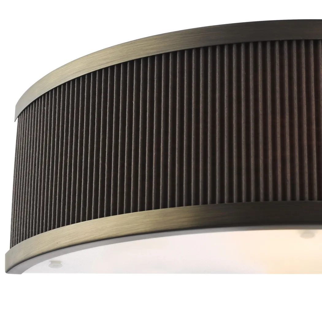 Alvaro Antique Bronze & Brown Wall Light