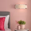 Alvaro Polished Chrome & Ivory Wall Light