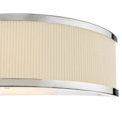 Alvaro Polished Chrome & Ivory Wall Light